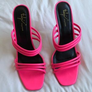 Hot pink heels